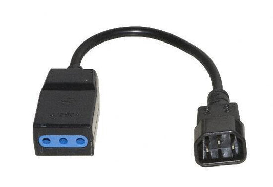 Cavo per gruppi di continuità con 1 femmina tripolare italiana 10a/16a - 1 connettore maschio c14